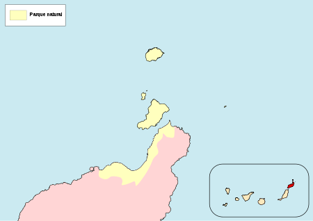 Mappa del Parco Naturale dell'Arcipelago di Chinijo.svg