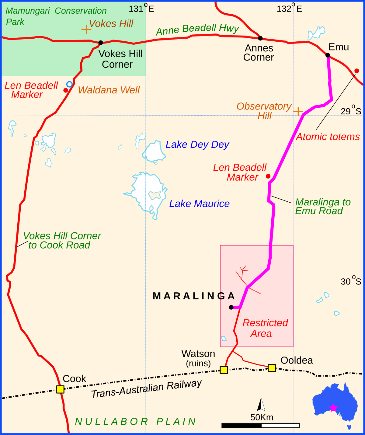 Maralinga To Emu Road Wikipedia