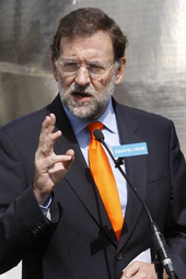 Mariano Rajoy's government received an ECB bank bailout while stepping up austerity Mariano Rajoy en Bilbao2.png