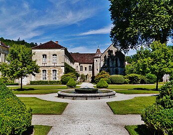 Le parc de l'abbaye de Fontenay.