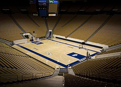 The Cougars play home games at the Marriott Center. Marriott Center 1.JPG