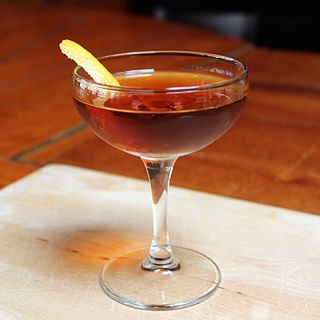 Martinez (cocktail) cocktail made with Old Tom gin and vermouth