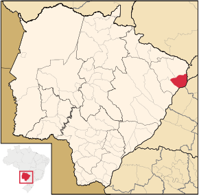 Poziția localității Aparecida do Taboado