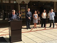 Mayor Joe Hogsett Introduces Don Gummer, an artist who created 8 sculptures Mayor Joe Hogsett Introduces Don Gummer.jpg