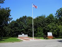 Medal of Honor Memorial (left) & War Memorial (right)