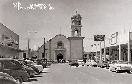 Downtown Mexicali in the 1940s