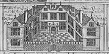 The Great House (then Colston's Hospital for boys) on St Augustine's back, Bristol, 1720s Millerd1728dgreathouseback.jpg