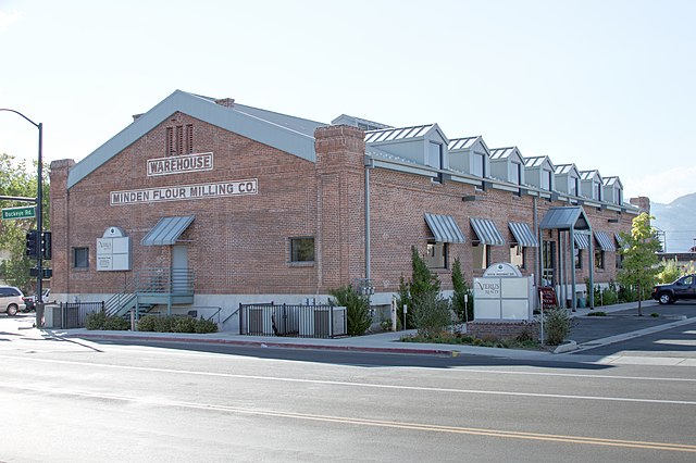 The Minden Flour Milling Company, September 2013, one of eight sites in Minden listed on the National Register of Historic Places