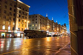 Moscow 2012 Victory Day Parade Rehearsal, Topol-M missile launchers, Russia.jpg