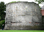 City Wall from Multangular Tower to rear of Number 8 St Leonards Place Multangular tower.jpg