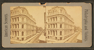 Victory Building, 10th & Chestnut Sts. Mutual Life Insurance (Company) building, from Robert N. Dennis collection of stereoscopic views.jpg