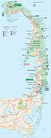 Map of Cape Cod National Seashore