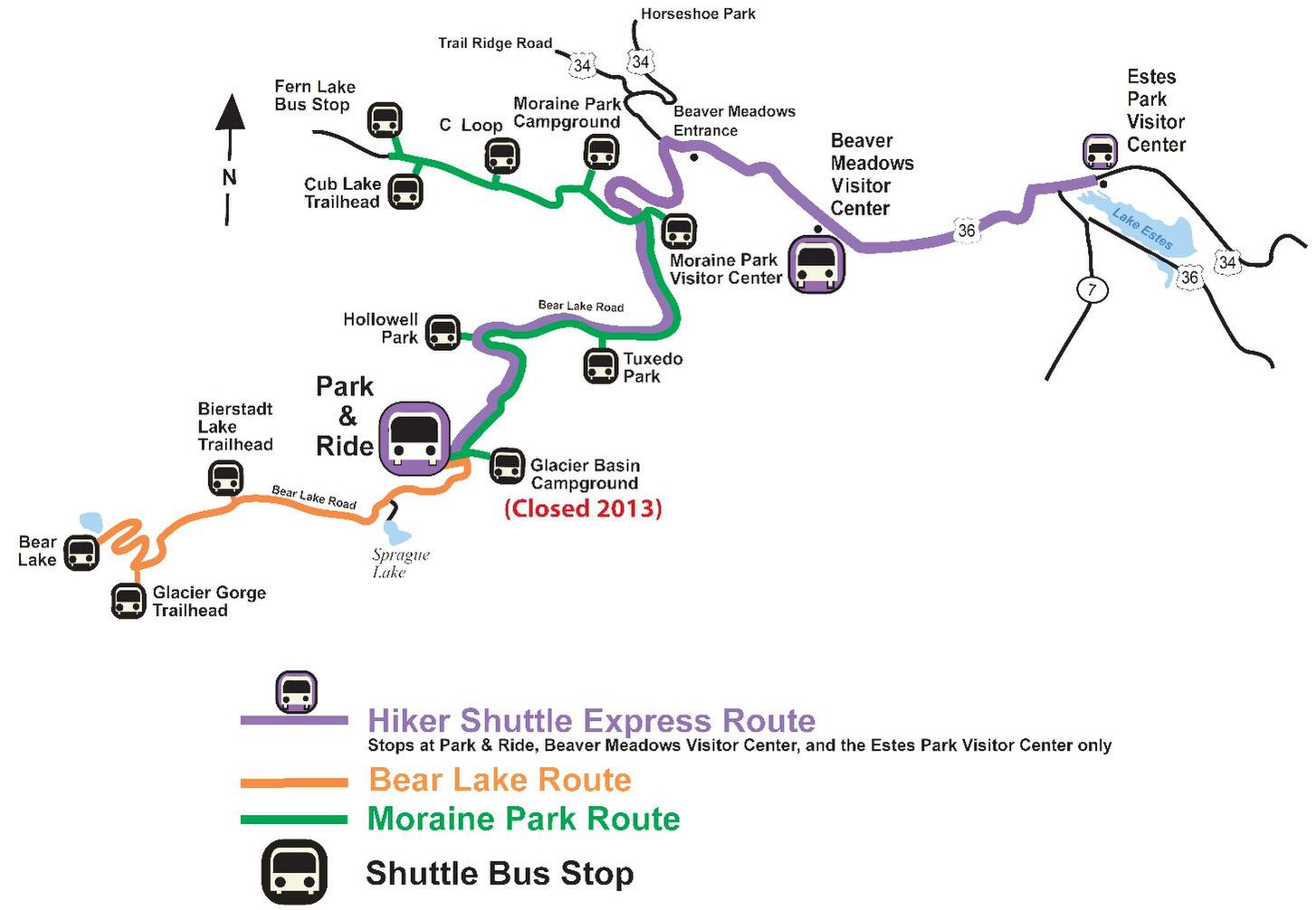 Rocky Mountain National Park Map Pdf File:nps Rocky-Mountain-Shuttle-Map.pdf - Wikimedia Commons