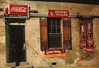 Winkel of café in Natchez (Mississippi)