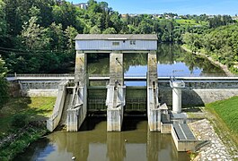 Stausee Neufelden; Blickrichtung flussaufwärts