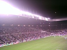 Supporters at St. James' Park Newcastle United v Zulte Waragem, 2007 (2).JPG