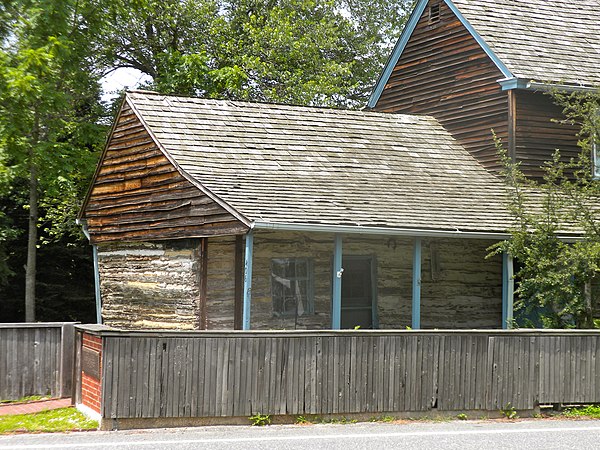 The C. A. Nothnagle Log House in Gibbstown, New Jersey, built in 1638 in New Sweden, is the oldest house in New Jersey.