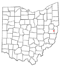 Standort von Hopedale, Ohio