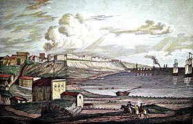 vue du port en 1837.