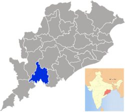 Location in Odisha, India