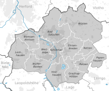 Ortsteile Bad Salzuflens