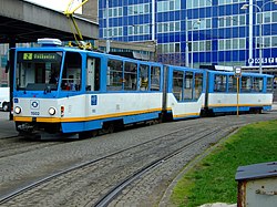 Tramvaj Tatra KT8D5R.N1 v Ostravě