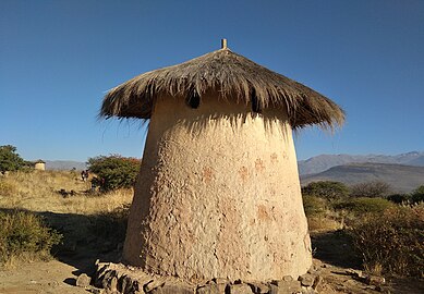 Autre type de Qollqa précolombien (réserve de grain), monument archéologique de Cotapachi (province d'Imbabura, Équateur).