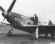 P-51D-15-NA Mustang 44-15092 Lulu Belle II 352d FS 353rd FG 1944 RAF Raydon, England being recovered after a landing accident while being flown by Lt Everett B Bowron.  It was originally named Alabama Rammer Jammer and assigned to Lt Arthur C Cundy (KIA 11 March 1945).