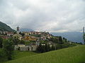 Il centro del Paese con la chiesa parrocchiale