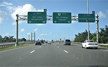 Puerto Rico Highway 66 becomes PR-26 in Carolina after the exit to PR-3.