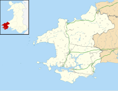 Pembrokeshire UK location map.svg