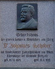 Johann Schober Geburtshaus