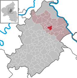 Läget för Pfalzfeld i Rhein-Hunsrück-Kreis