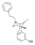 Niepodpisana grafika związku chemicznego; prawdopodobnie struktura chemiczna bądź trójwymiarowy model cząsteczki