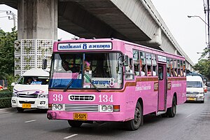 Pink bus in Bangkok.jpg