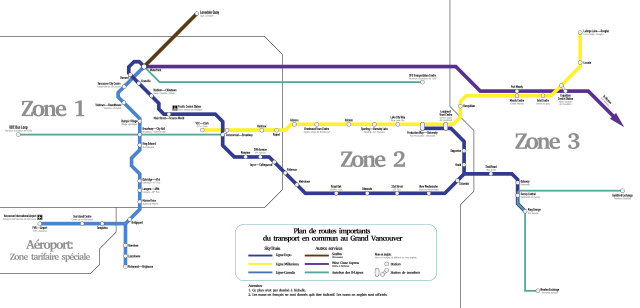 Mappa delle principali rotte di trasporto nella Greater Vancouver.svg