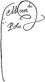 Подпись лиценциата Поло де Одегардо
