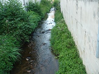 Der Fluss in Pont-Trambouze
