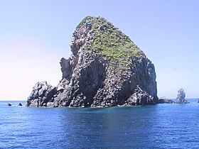 Tall Rock in Ponza Island, Italy