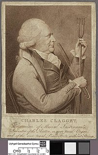 Charles Clagget Irish composer and instrument maker