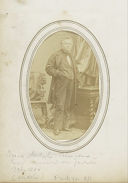 File:Portret van Isaac Adolphe Crémieux, Frans politicus en minister, RP-F-F00674-AN.jpg