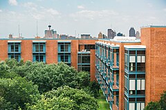 Trinity dorms give students a unique view of the San Antonio skyline.