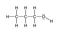 Cấu trúc phân tử của 1-Prôpanol