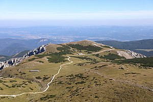 Вид на высокое плато Оксенбоден в восточном направлении.