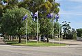 English: The Australian national flag on display at Quambatook, Victoria