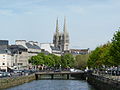 L'Odet et la cathédrale Saint-Corentin à Quimper 1