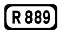 File:R889 Regional Route Shield Ireland.png