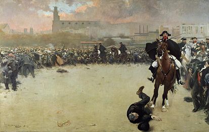 La carga (1899), de Ramon Cases, MNCARS, Madrid.