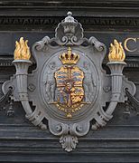 Relief Royal coats of arms Denmark Copenhagen.jpg