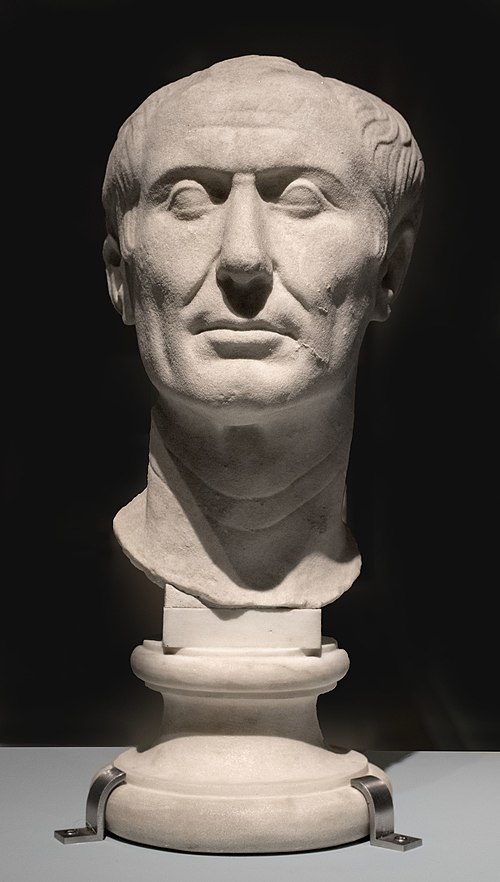 The Tusculum portrait, a Roman sculpture of Julius Caesar, Archaeological Museum of Turin, Italy